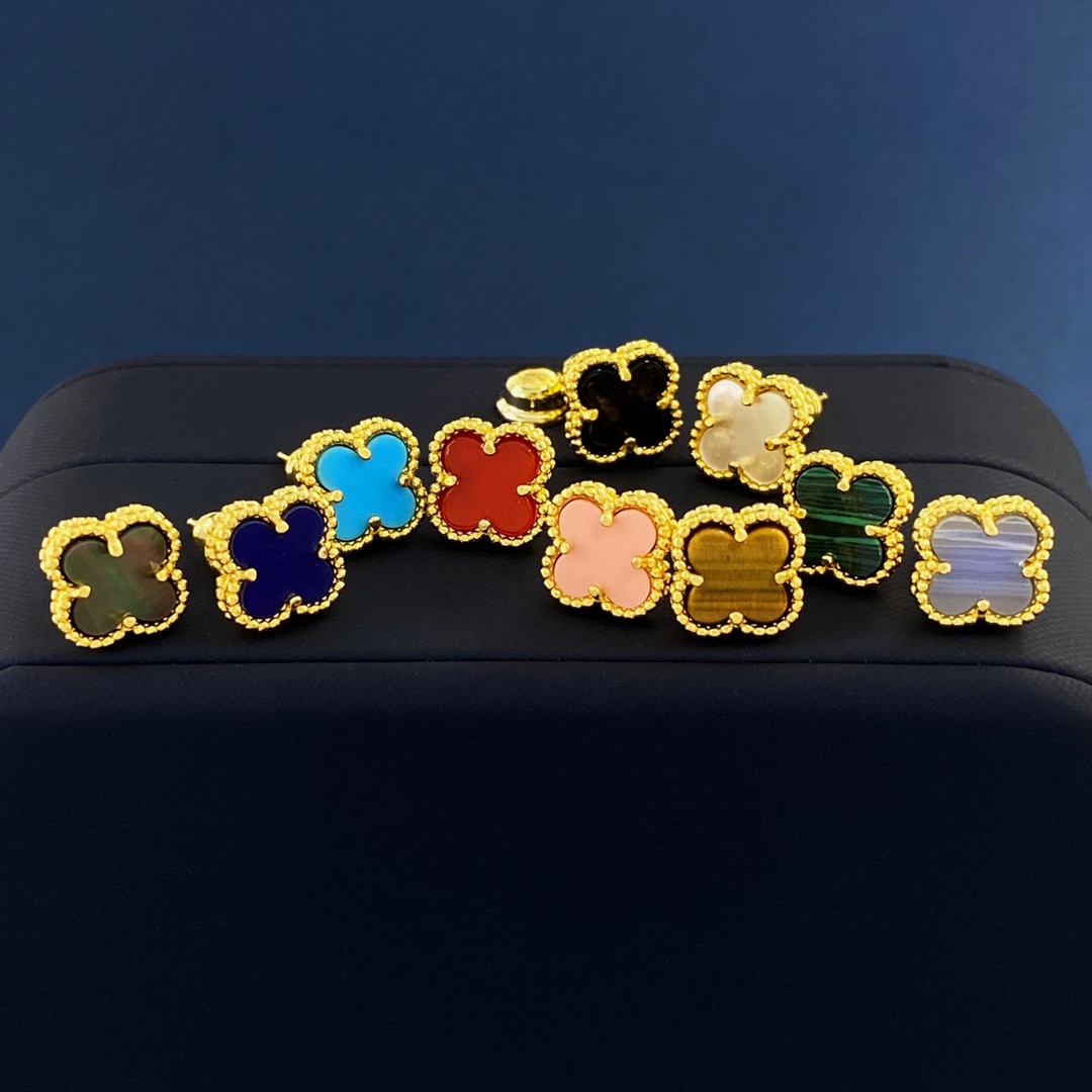 VCE028 Mini VCA sweet alhambra stud earring - ccjewelryacc