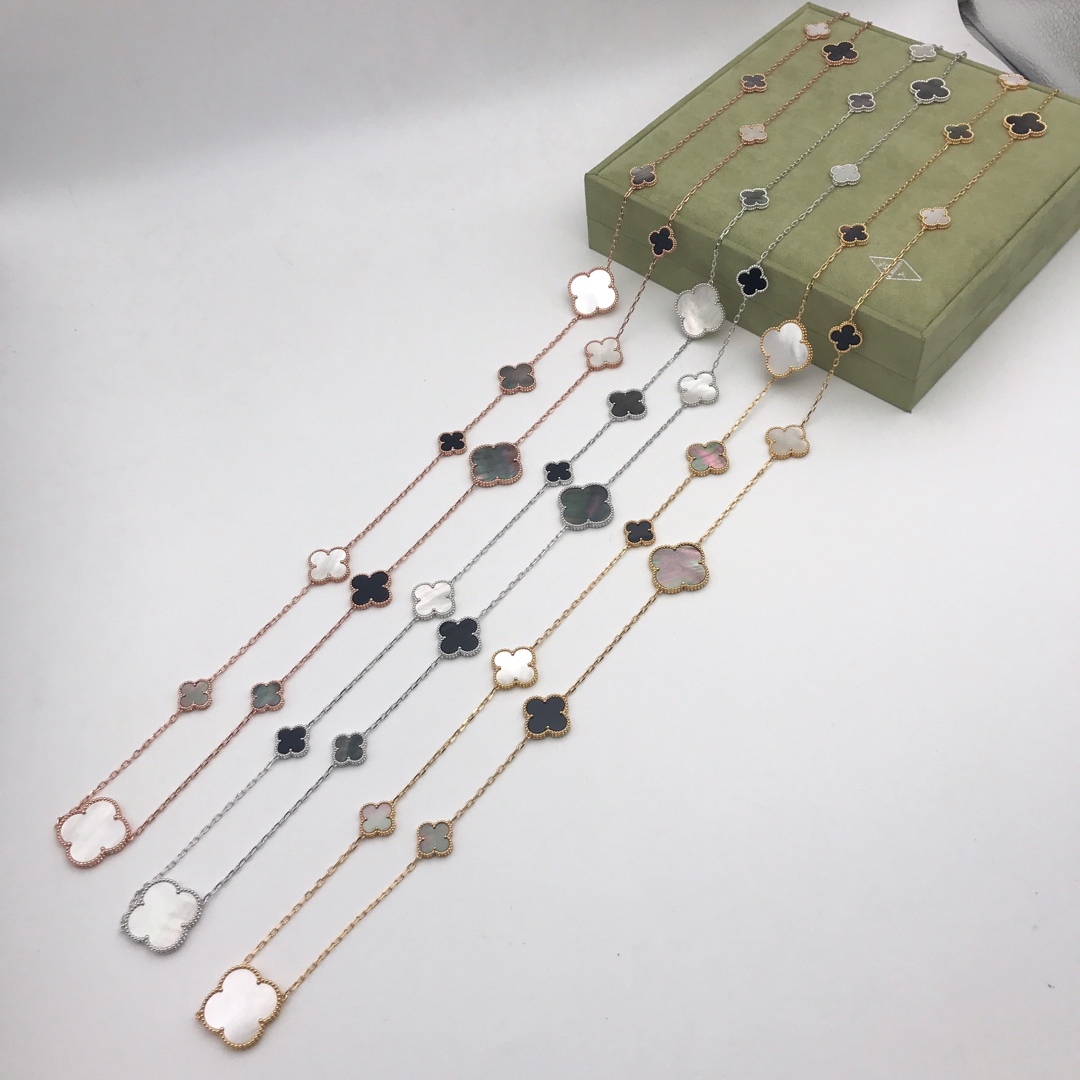 VCN041 VCA Magic Alhambra long necklace, 16 motifs - ccjewelryacc