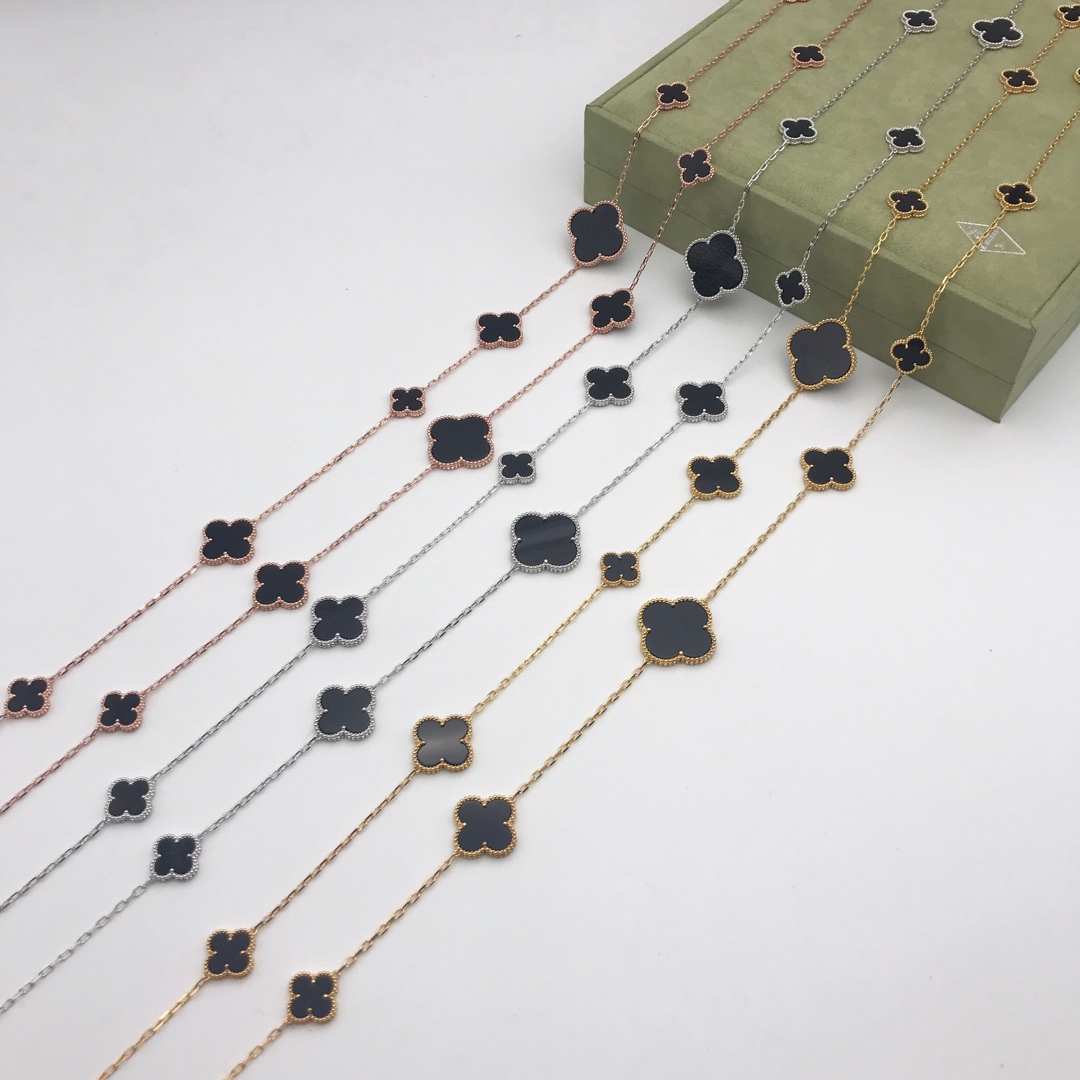 VCN041 VCA Magic Alhambra long necklace, 16 motifs - ccjewelryacc