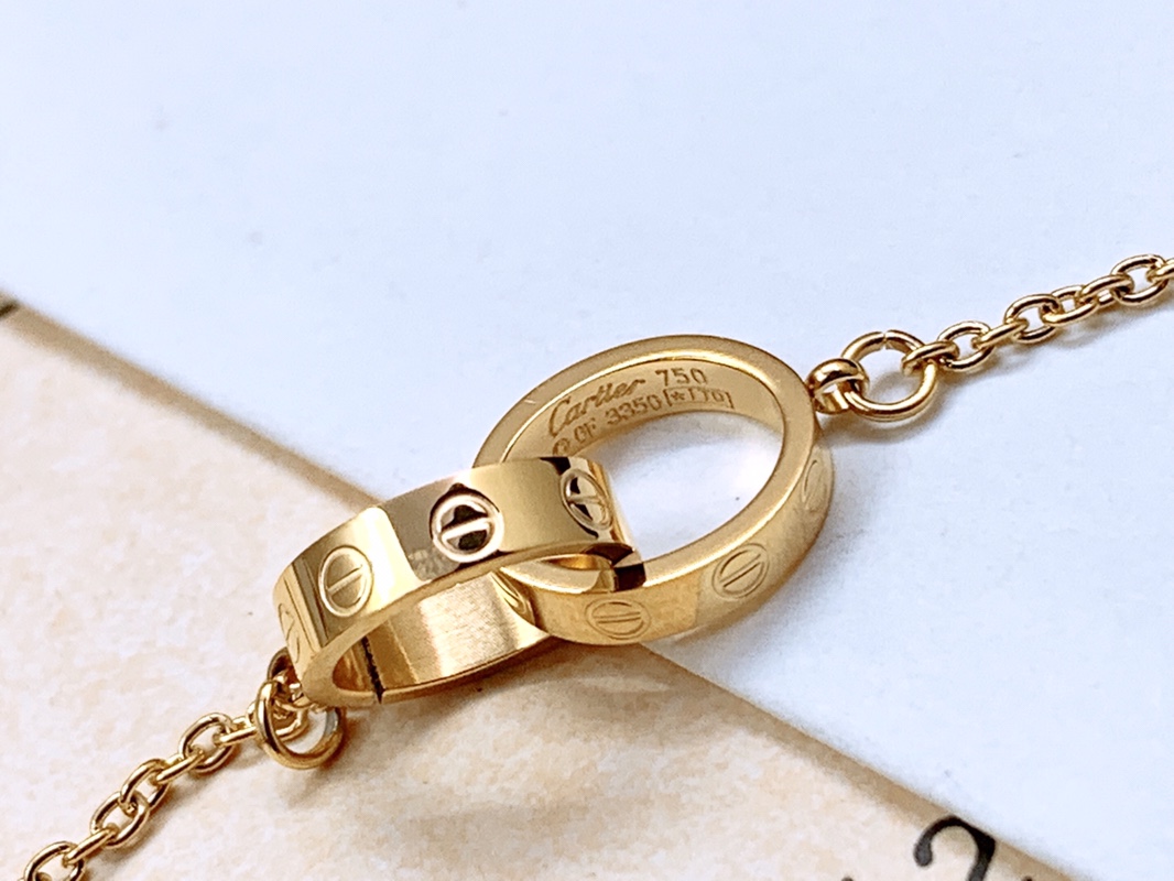 CTNV007 18k Gold Love Pendant necklace - ccjewelryacc