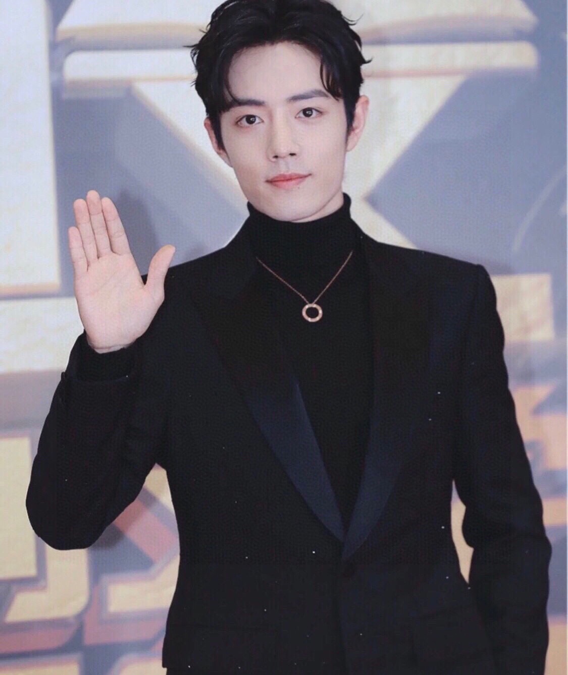 CTNV003 18K Gold LOVE pendant necklace, 3 diamonds - ccjewelryacc