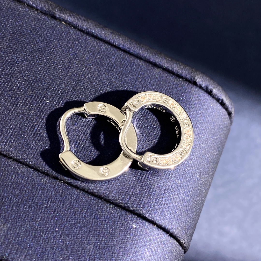 CTE029 Full diamond love hoop earrings paved - ccjewelryacc