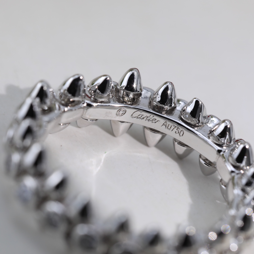 CTRV001 18k Gold Clash de Cartier ring, medium model, paved - ccjewelryacc