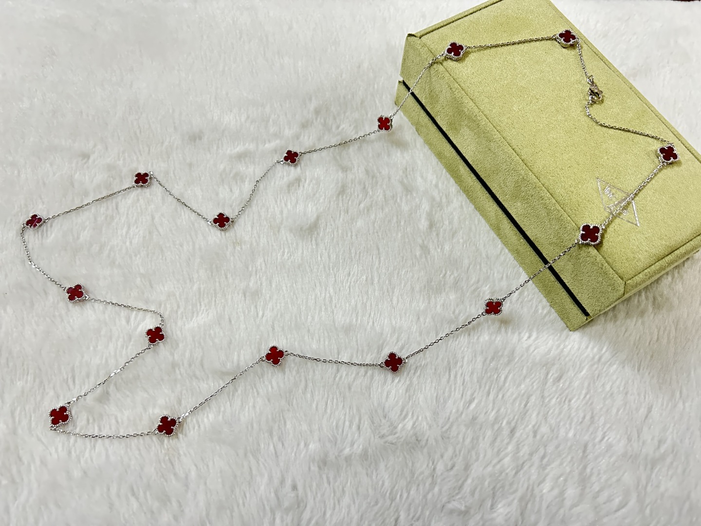 VCN003 Mini Van cleef & arpels sweet alhambra Long necklace 16 motifs - ccjewelryacc