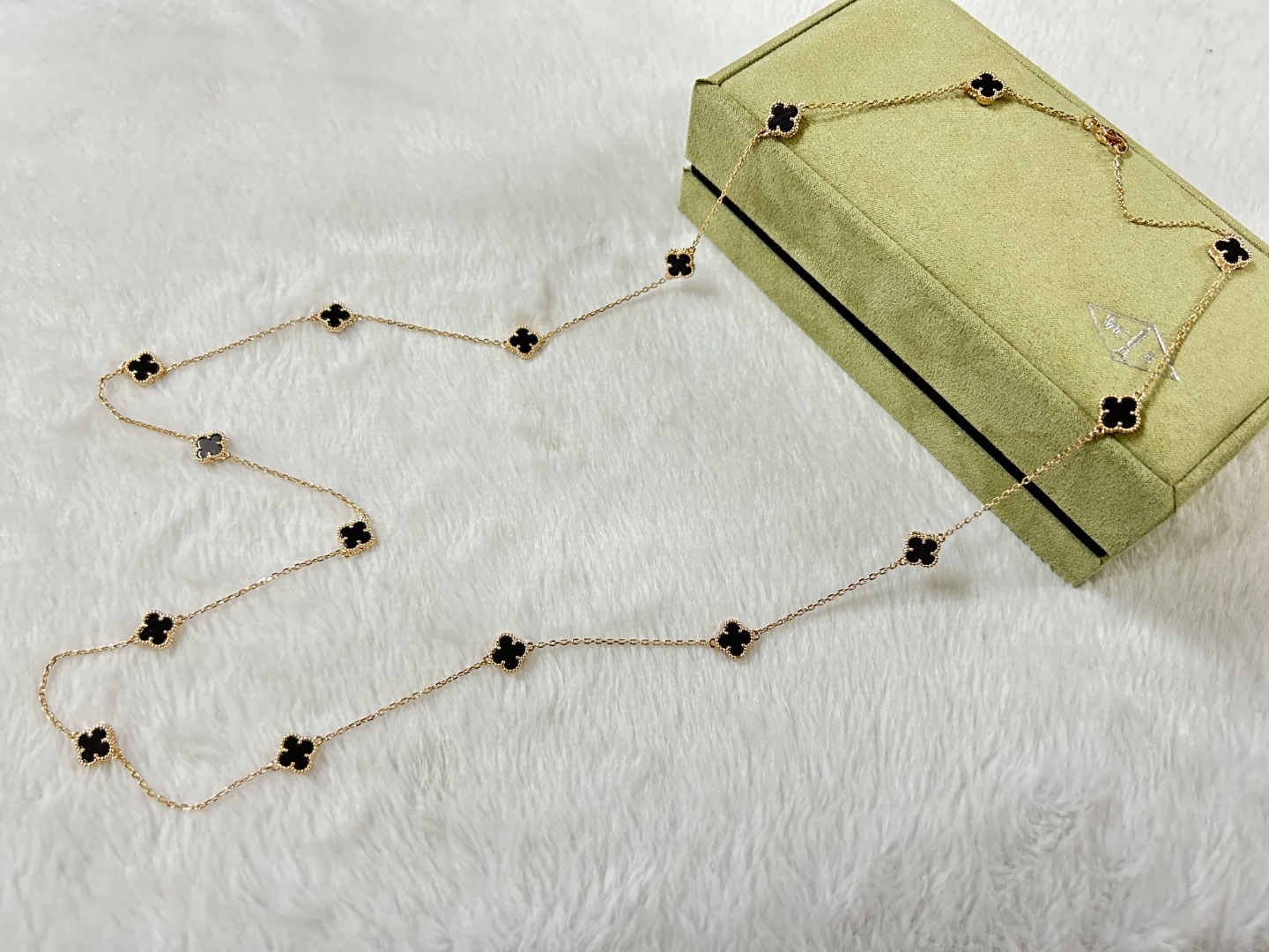 VCN003 Mini Van cleef & arpels sweet alhambra Long necklace 16 motifs - ccjewelryacc