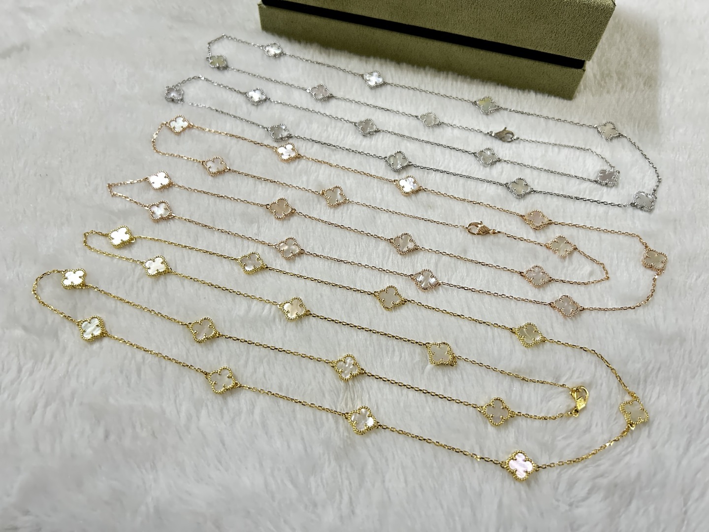 VCN003 Mini Van cleef & arpels sweet alhambra Long necklace 16 motifs - ccjewelryacc