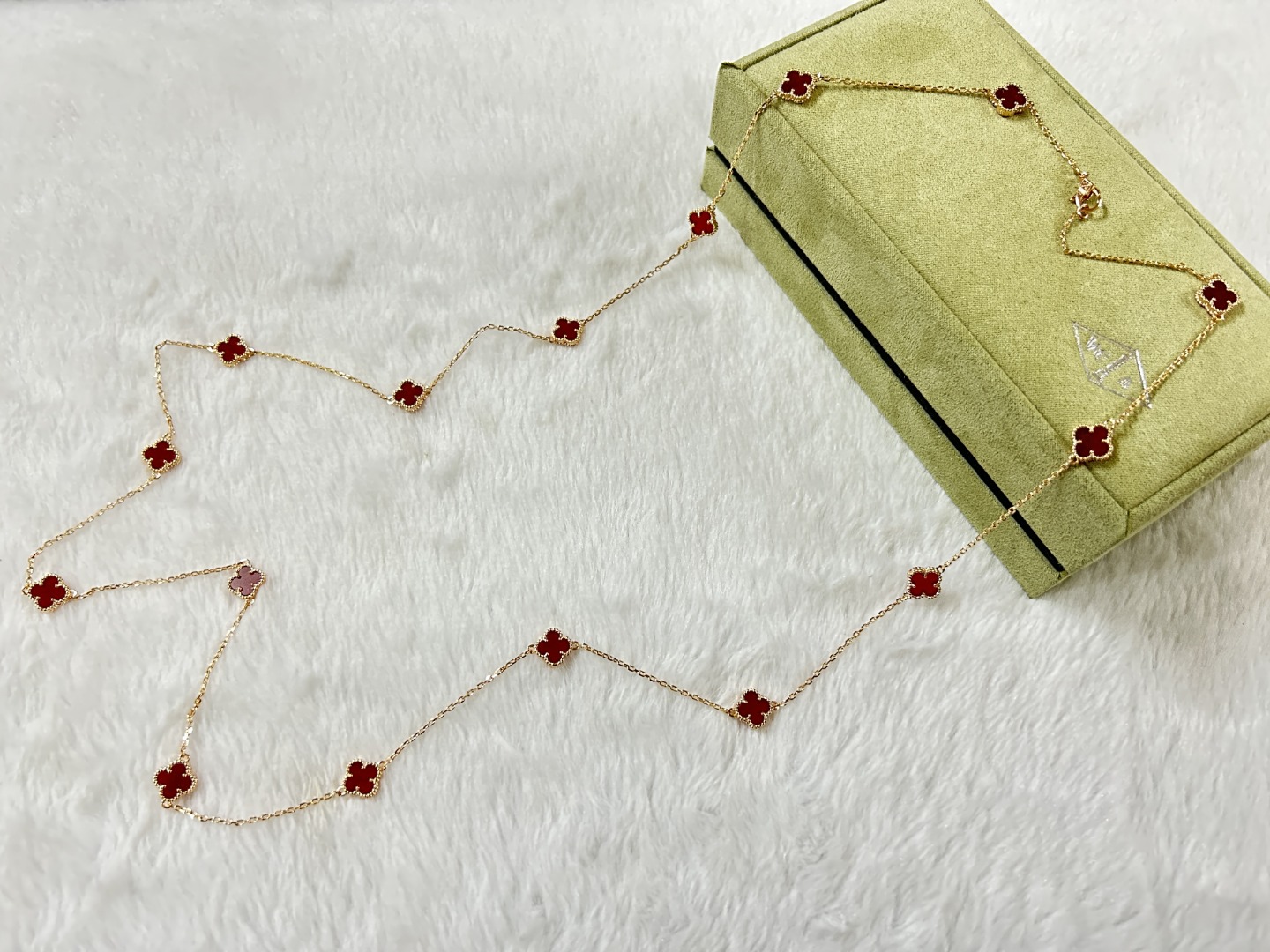 VCN003 Mini Van cleef & arpels sweet alhambra Long necklace 16 motifs - ccjewelryacc