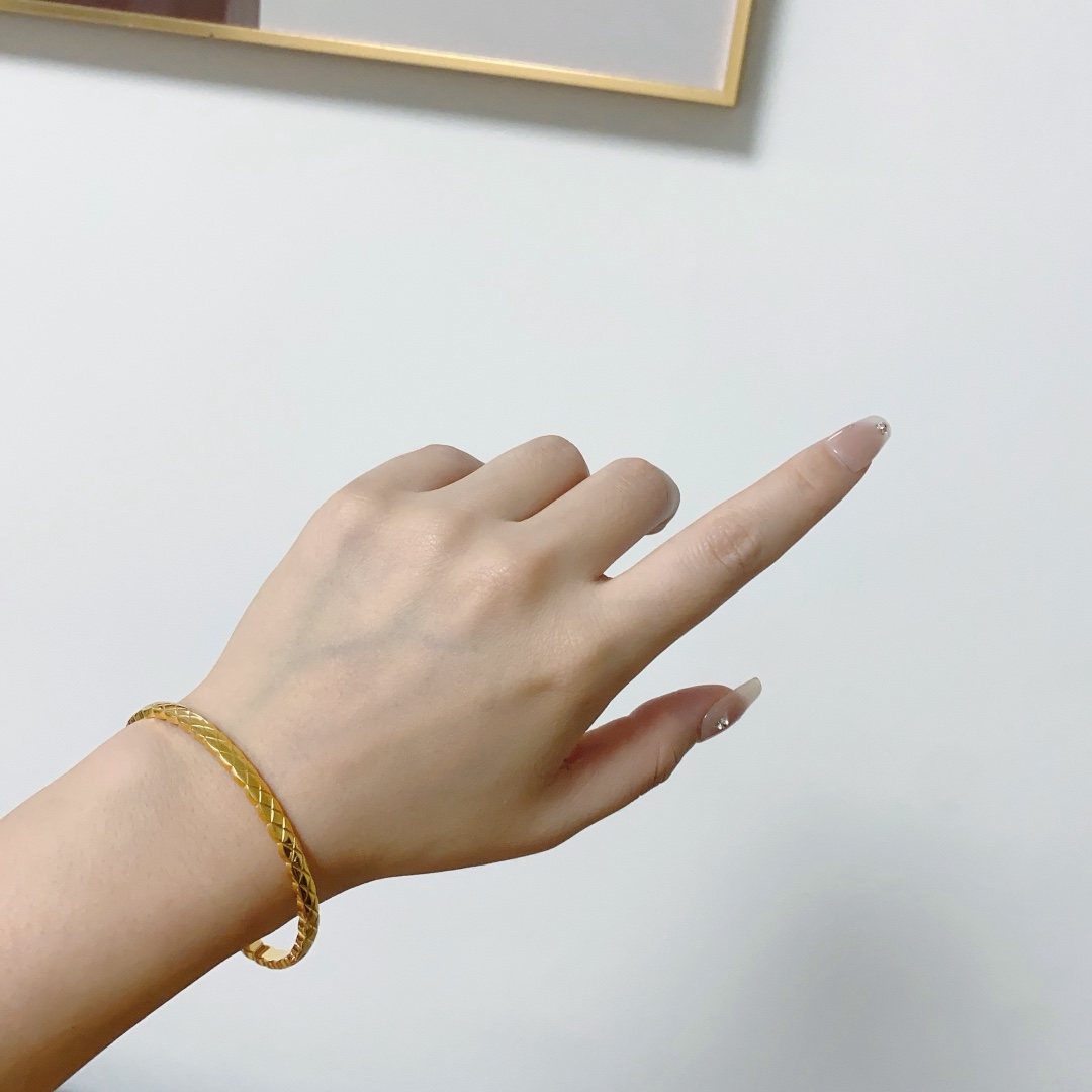 CCS113 Narrow Mini COCO Crush Bangle Bracelet - ccjewelryacc