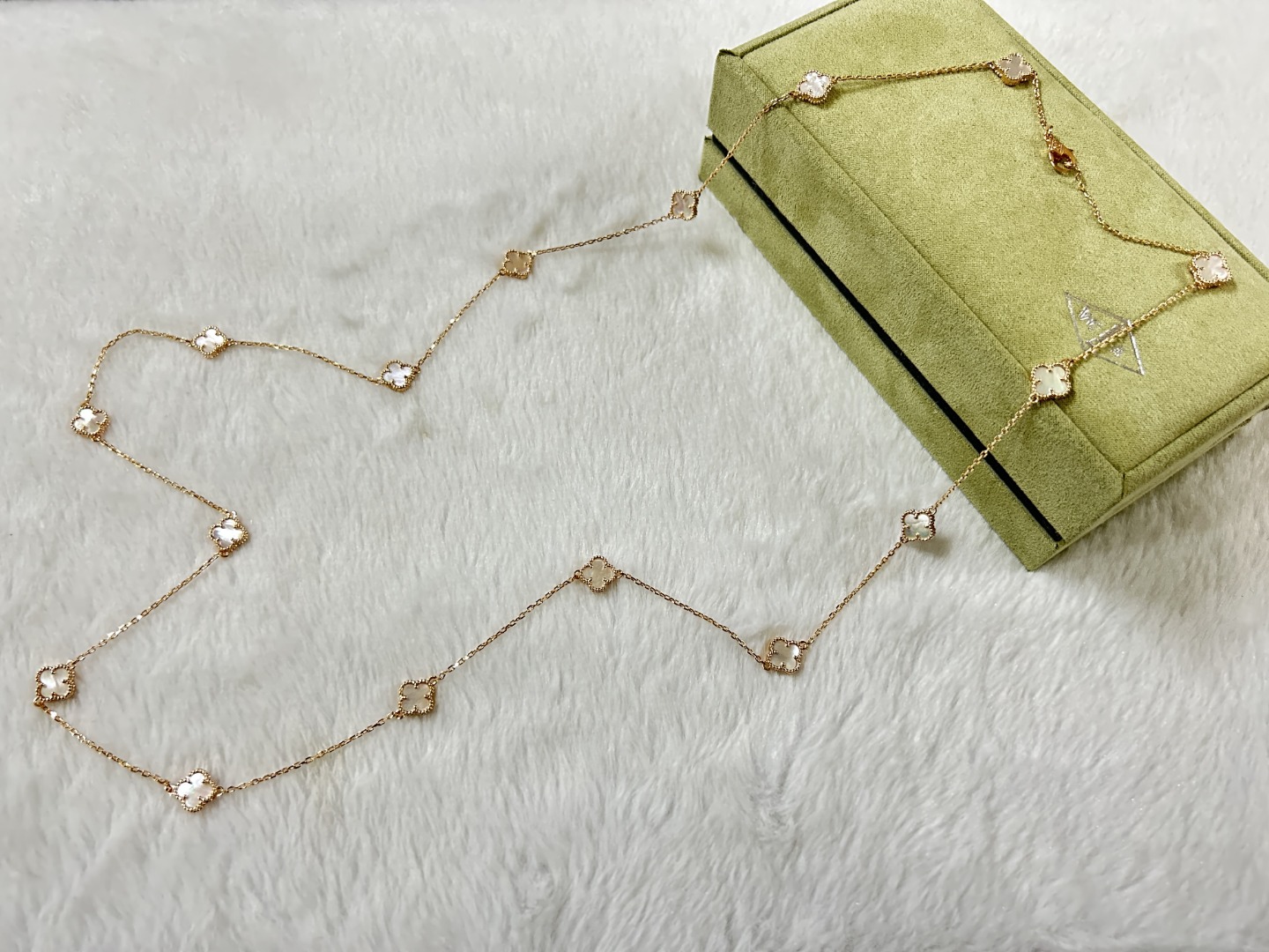 VCN003 Mini Van cleef & arpels sweet alhambra Long necklace 16 motifs - ccjewelryacc