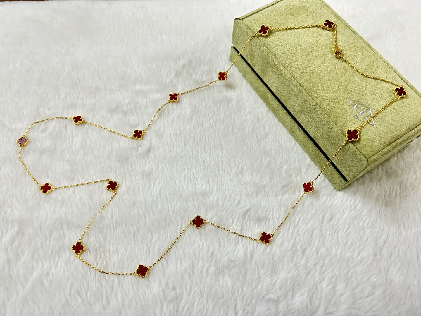 VCN003 Mini Van cleef & arpels sweet alhambra Long necklace 16 motifs - ccjewelryacc