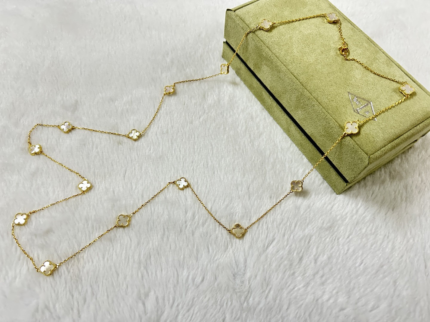 VCN003 Mini Van cleef & arpels sweet alhambra Long necklace 16 motifs - ccjewelryacc