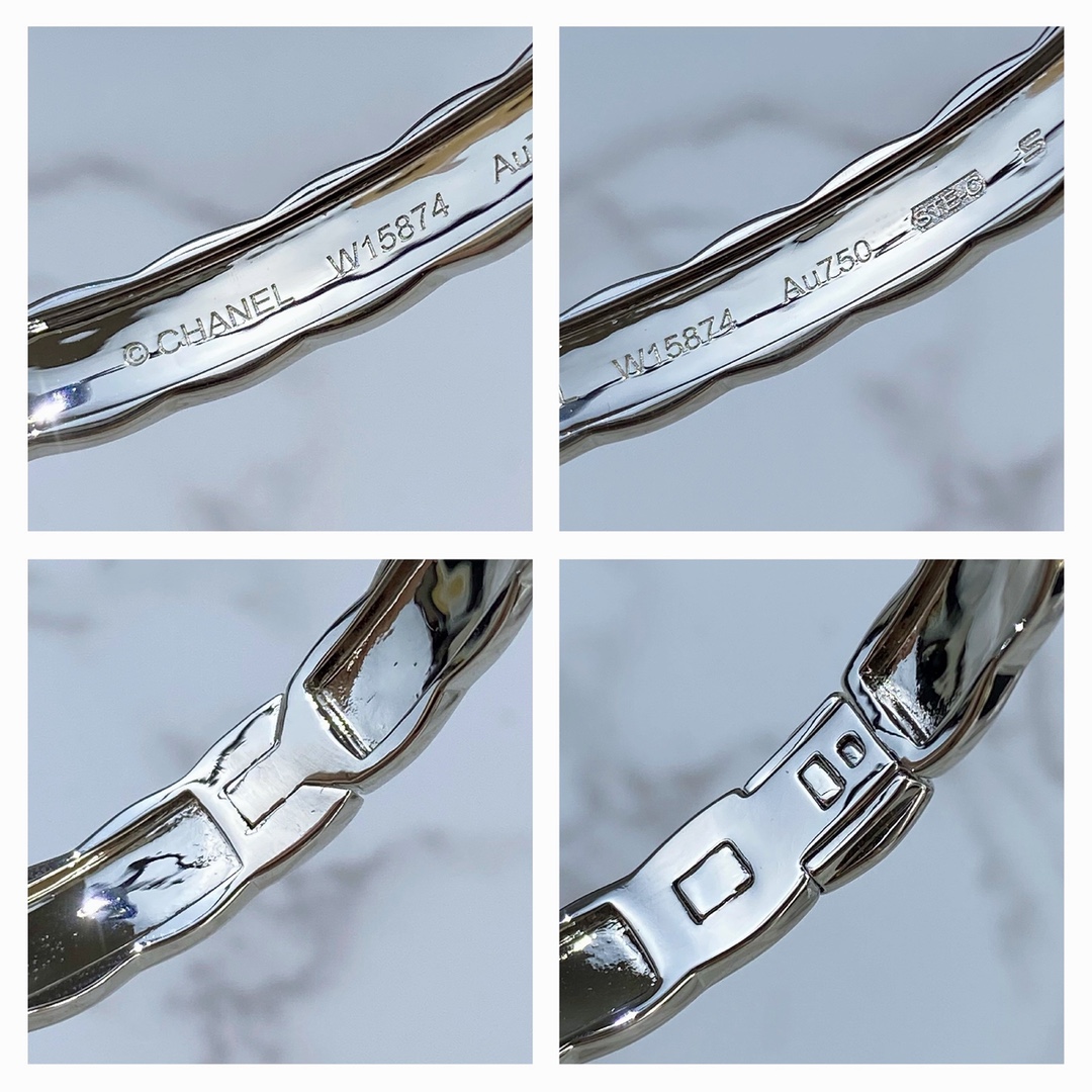 CCSV002 V-Gold Wide metal COCO Crush Bangle Bracelet - ccjewelryacc