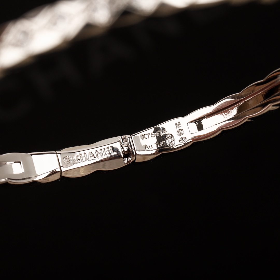 CCSV001 18K Gold Narrow Mini COCO Crush Bangle Bracelet - ccjewelryacc