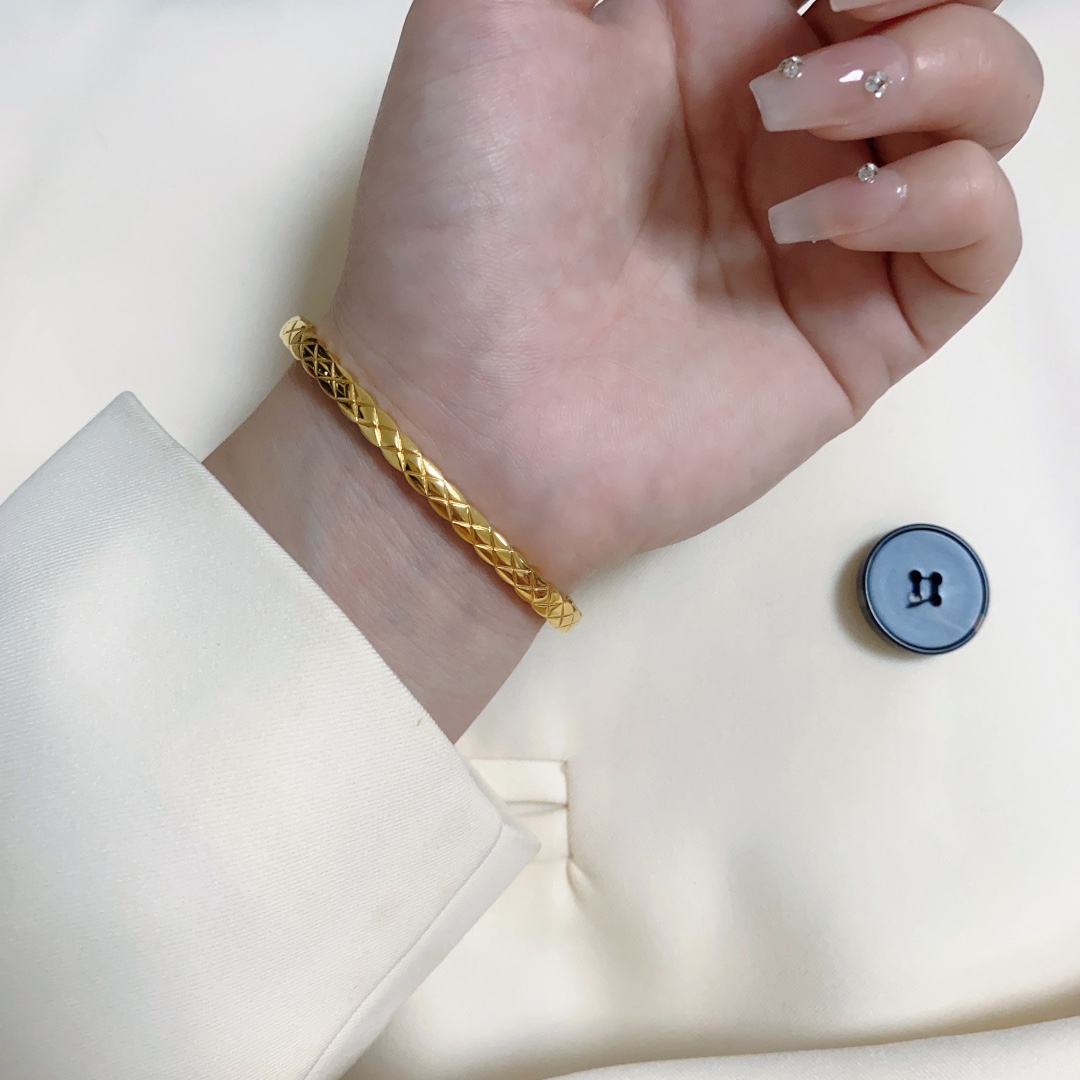 CCS113 Narrow Mini COCO Crush Bangle Bracelet - ccjewelryacc