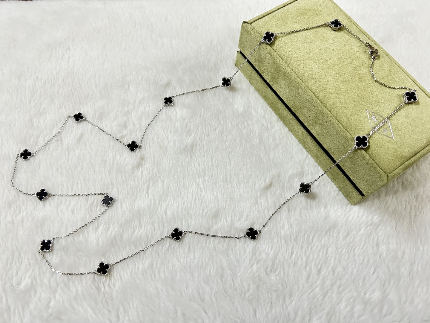 VCN003 Mini Van cleef & arpels sweet alhambra Long necklace 16 motifs - ccjewelryacc