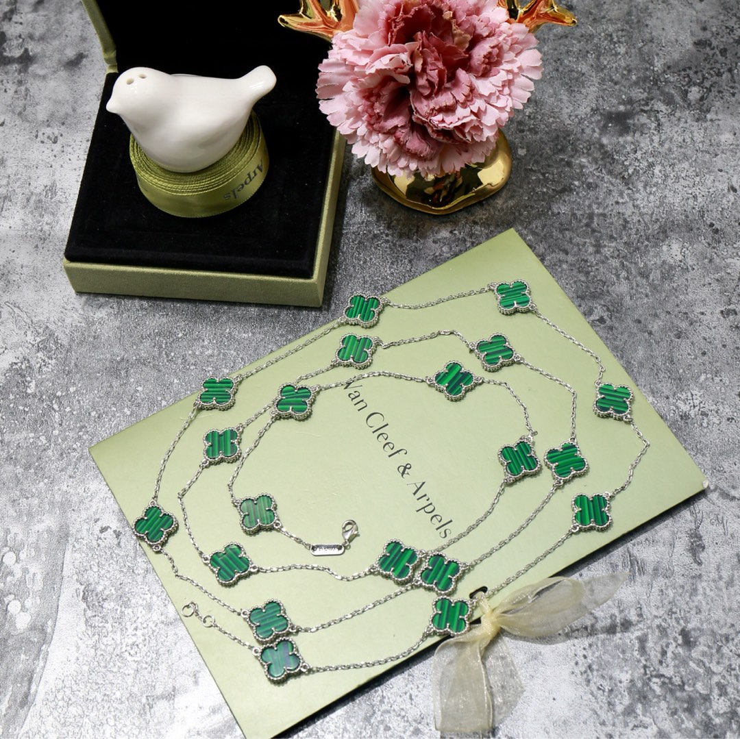 VCN069 VCA 20 motif long necklace - ccjewelryacc