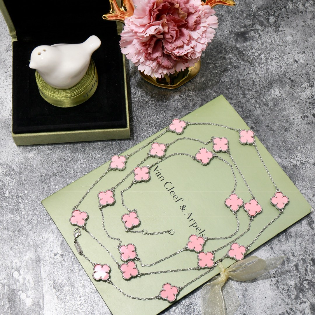 VCN069 VCA 20 motif long necklace - ccjewelryacc