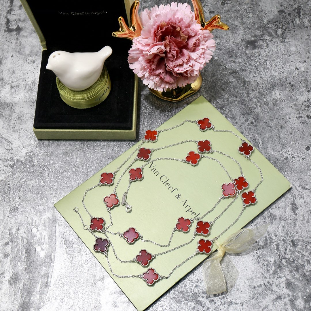 VCN069 VCA 20 motif long necklace - ccjewelryacc