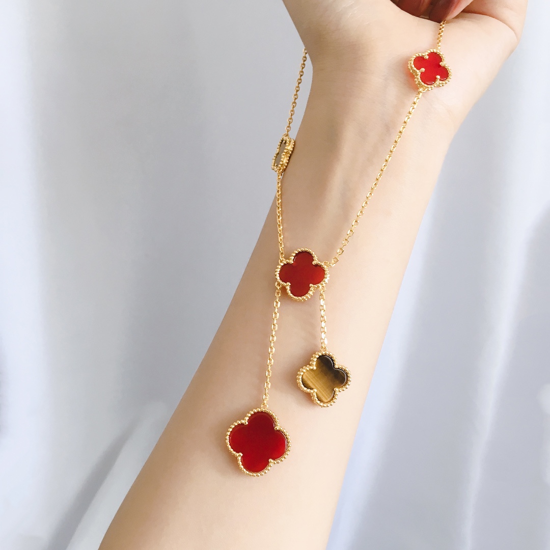 VCN011 Vca 6 motif magic alhambra necklace - ccjewelryacc