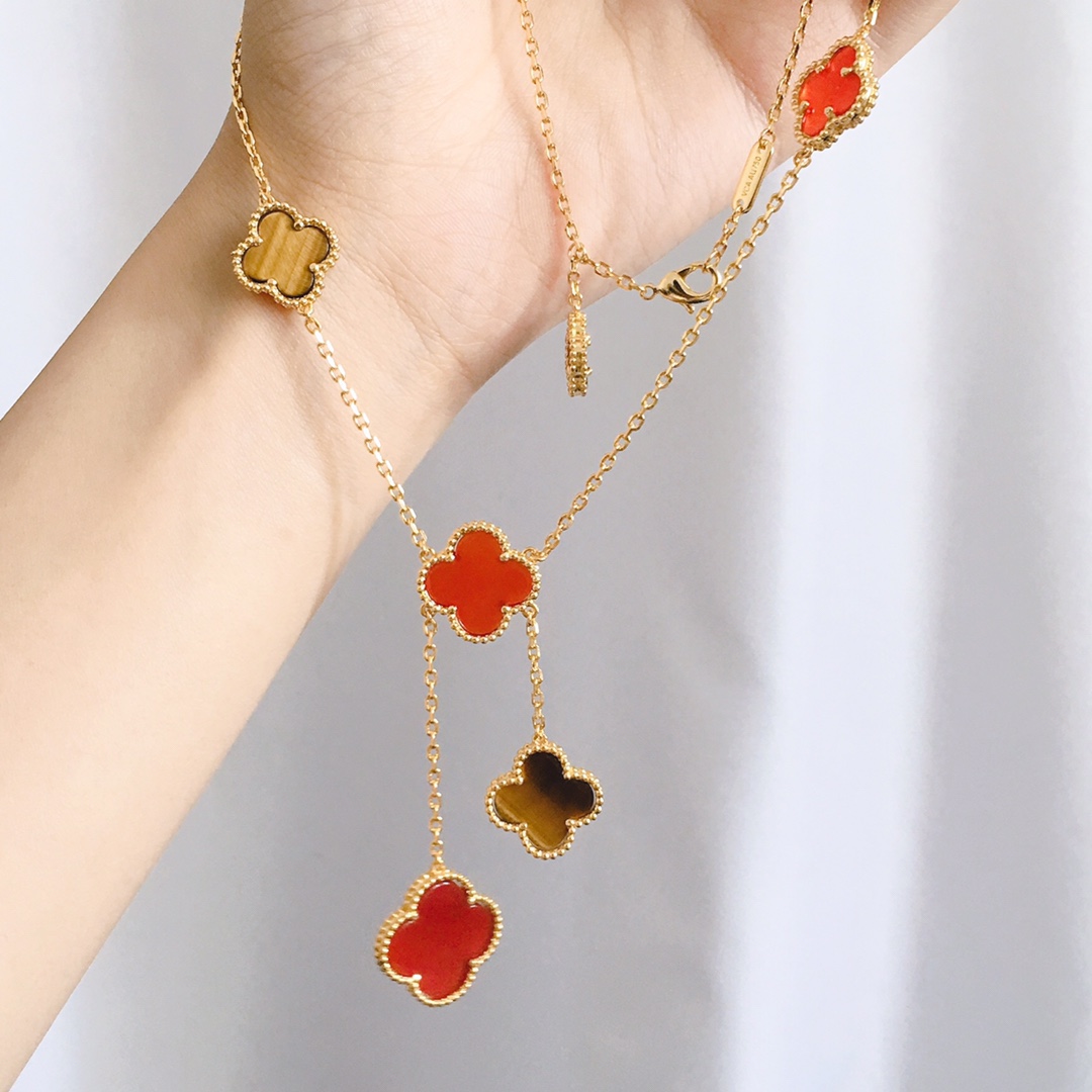 VCN011 Vca 6 motif magic alhambra necklace - ccjewelryacc