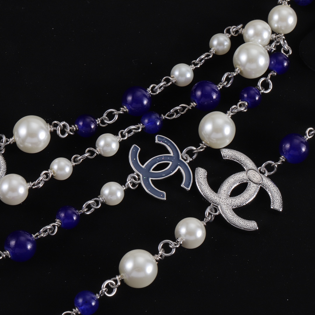 CCL061 CC long pearl Sweater necklace - ccjewelryacc