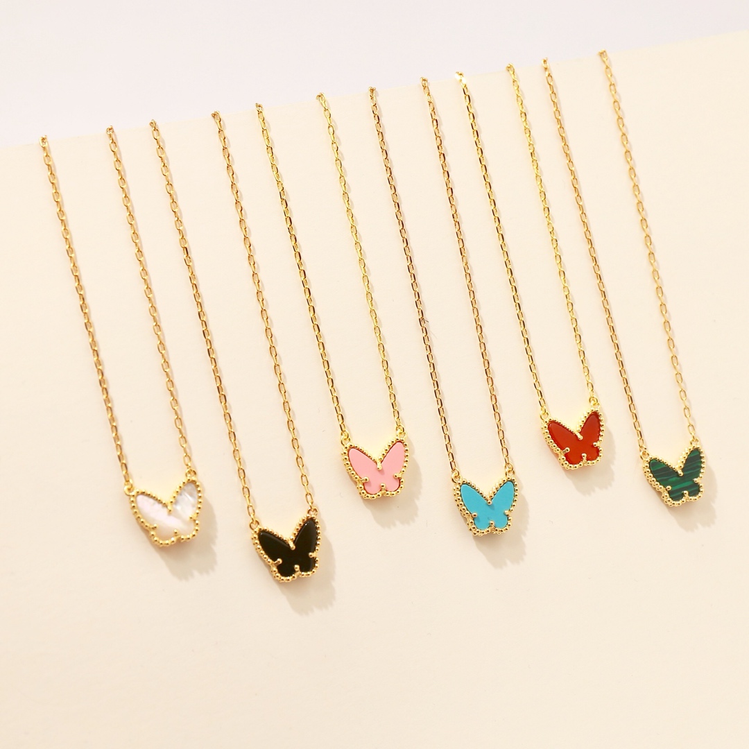 VCN055 VCA lucky alhambra butterfly Pendant necklace - ccjewelryacc