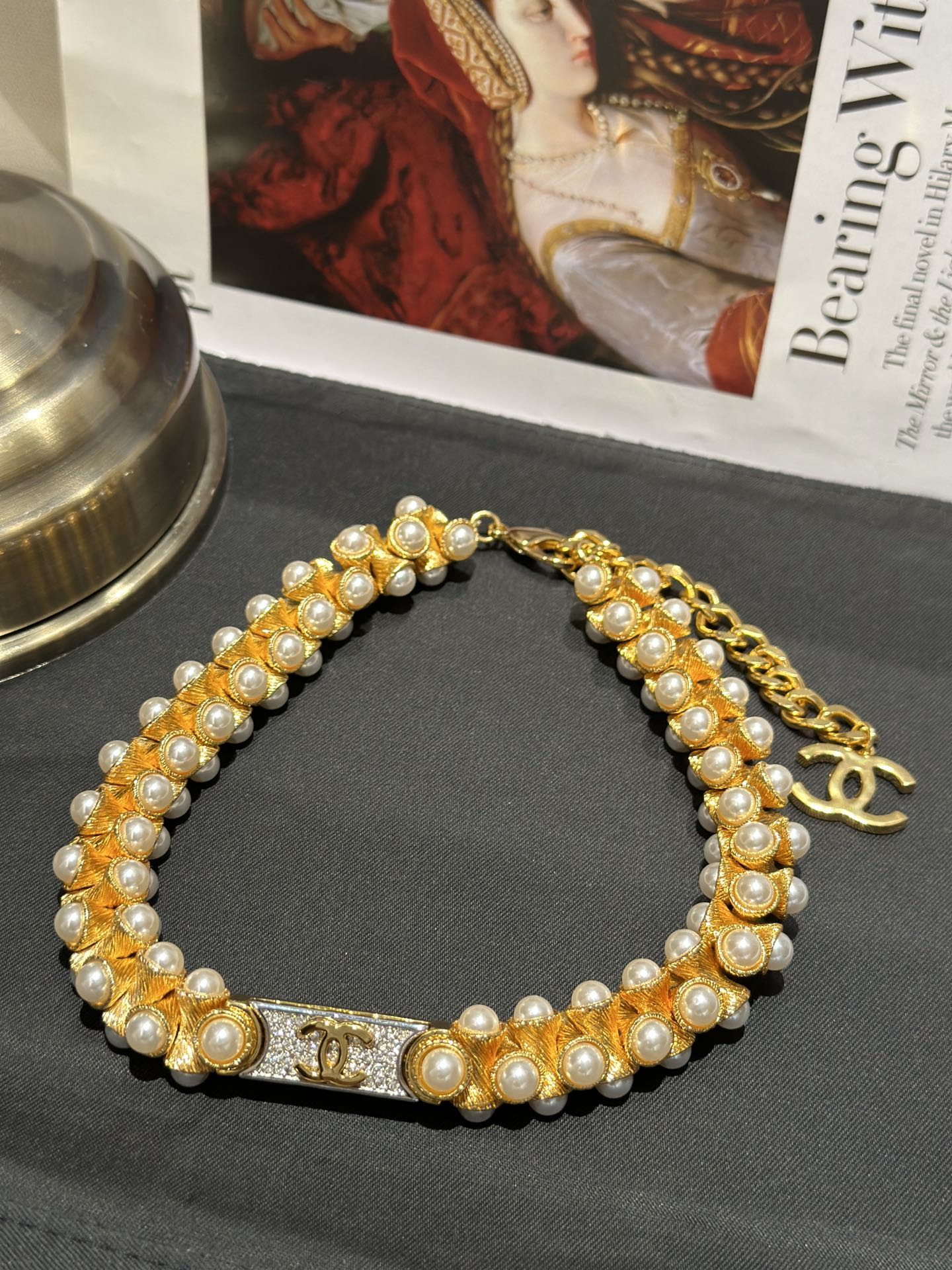 CCN140 cc Choker necklace cc Bracelet set - ccjewelryacc