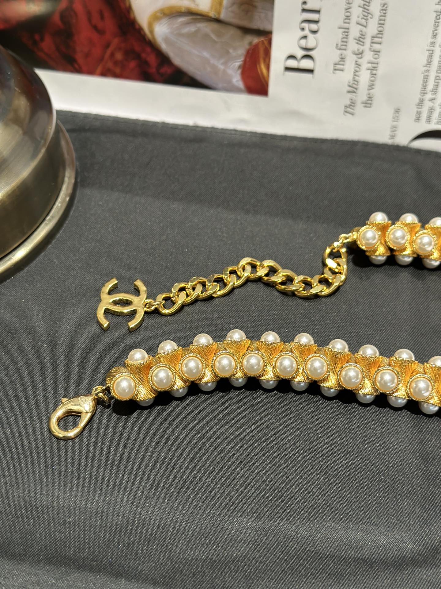 CCN140 cc Choker necklace cc Bracelet set - ccjewelryacc