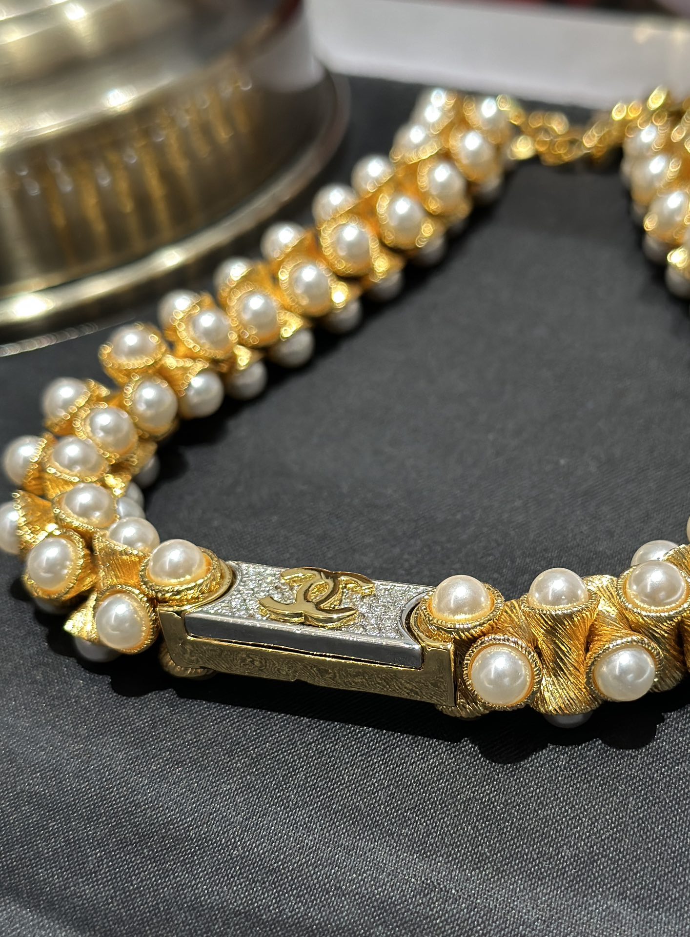 CCN140 cc Choker necklace cc Bracelet set - ccjewelryacc