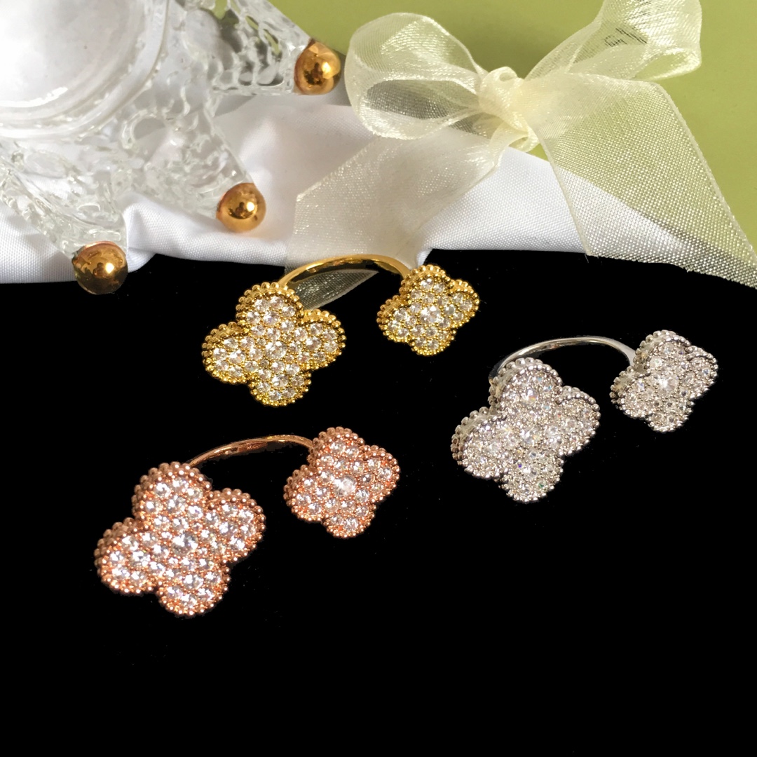 VCR007 VCA Diamond Magic Alhambra Between the Finger ring - ccjewelryacc