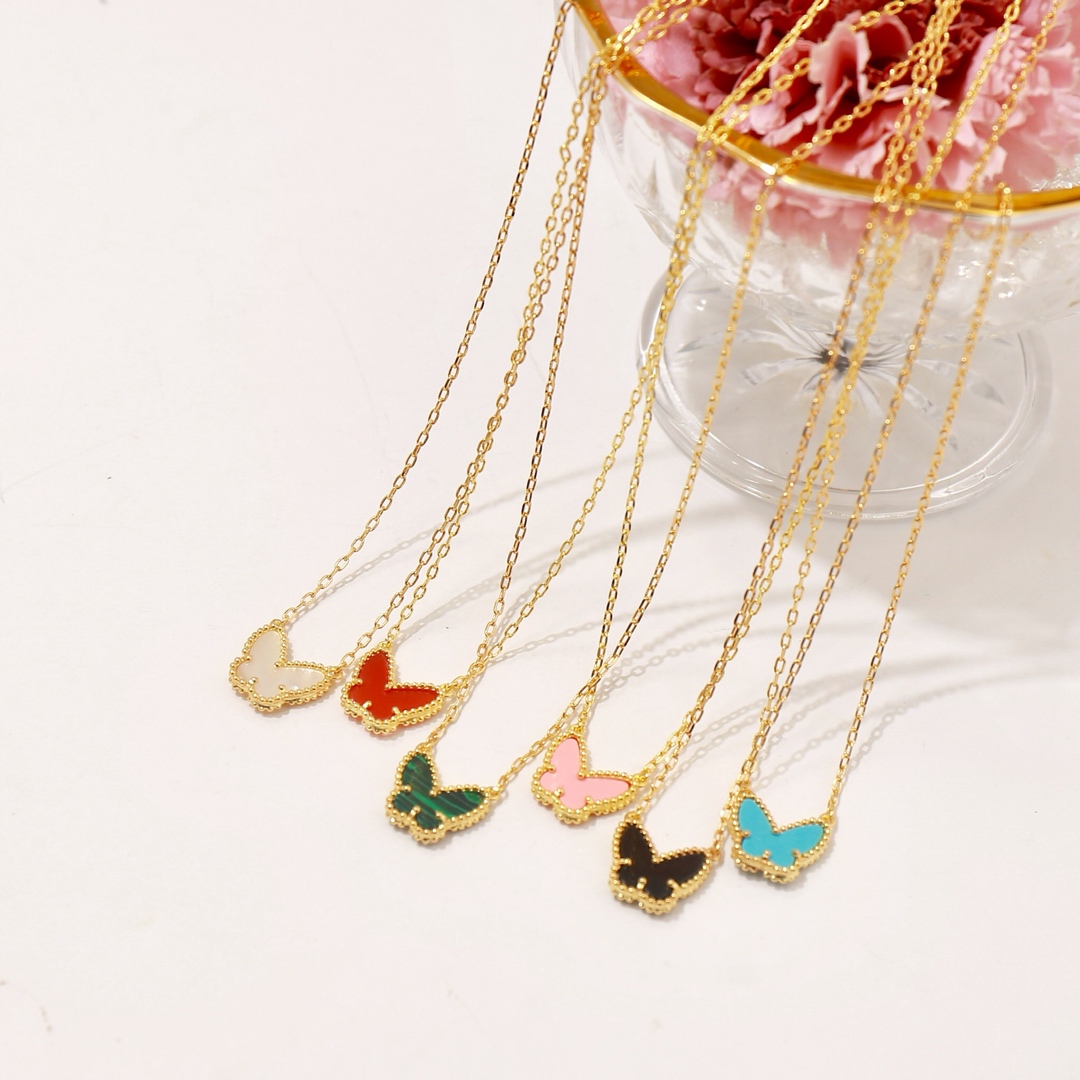 VCN055 VCA lucky alhambra butterfly Pendant necklace - ccjewelryacc