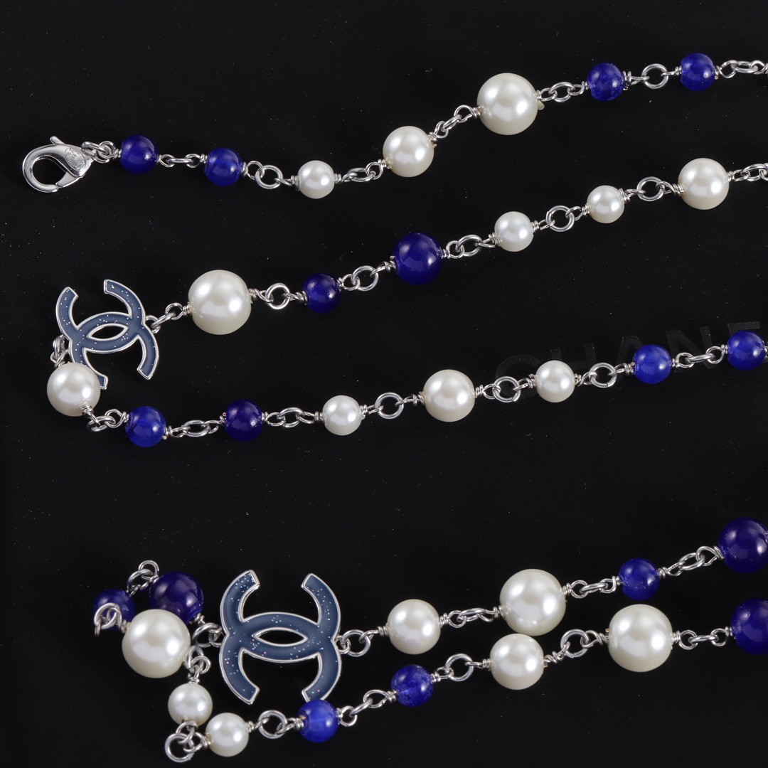 CCL061 CC long pearl Sweater necklace - ccjewelryacc