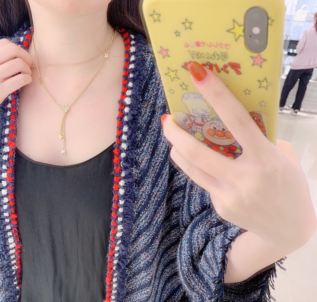 CDN337 CD Swarovski crystal Four Leaf Clover Necklace - ccjewelryacc