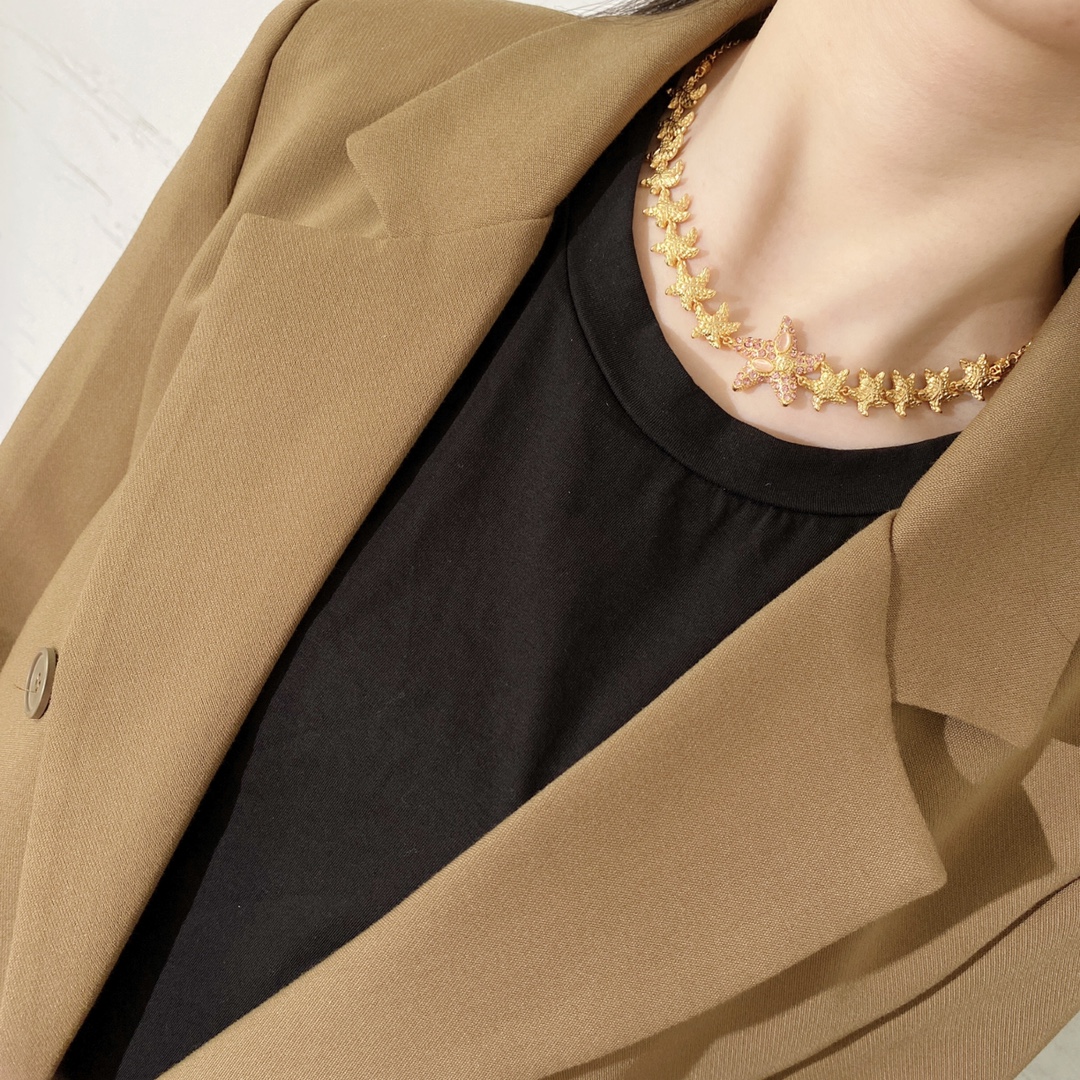 VSN054 Ancient Greek style Medusa incarnate starfish  bracelet necklace set - ccjewelryacc