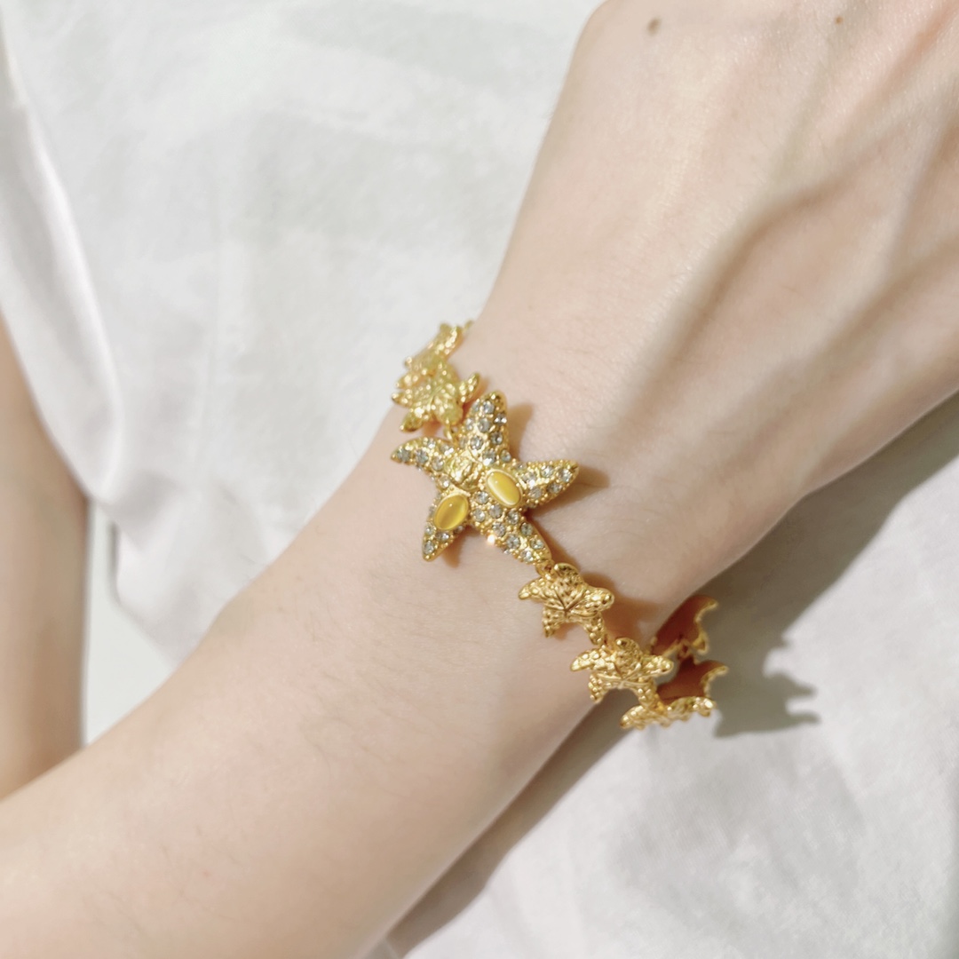 VSN054 Ancient Greek style Medusa incarnate starfish  bracelet necklace set - ccjewelryacc