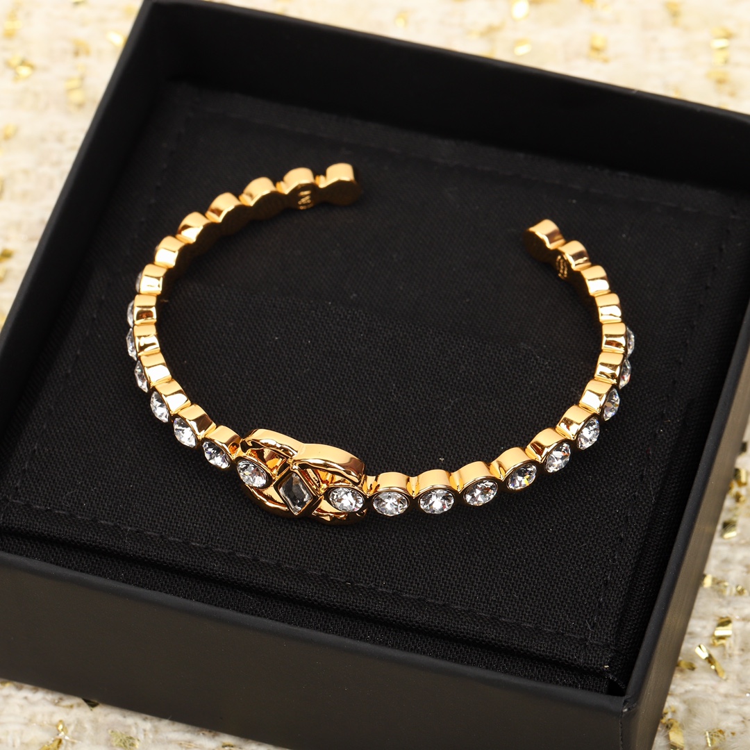 CCS033 23C coco diamond CC logo Bracelet - ccjewelryacc