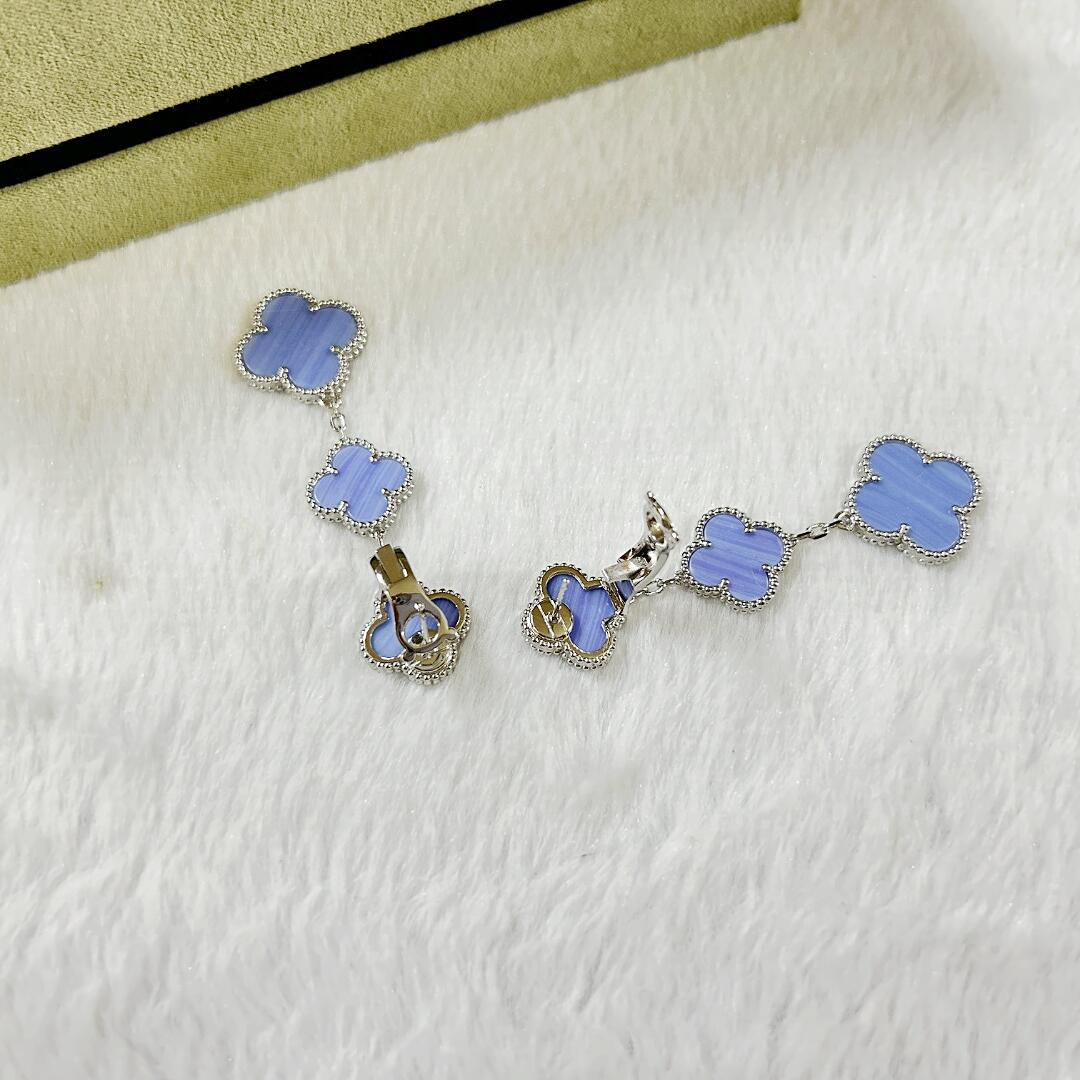 VCE037 VCA Magic Alhambra stud earring clip 3 motifs - ccjewelryacc