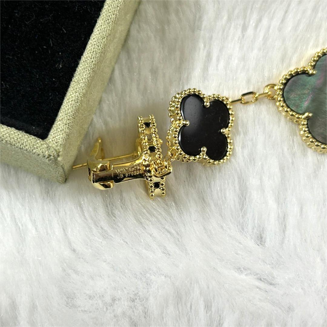 VCE035 VCA Magic Alhambra stud earring clip 3 motifs - ccjewelryacc