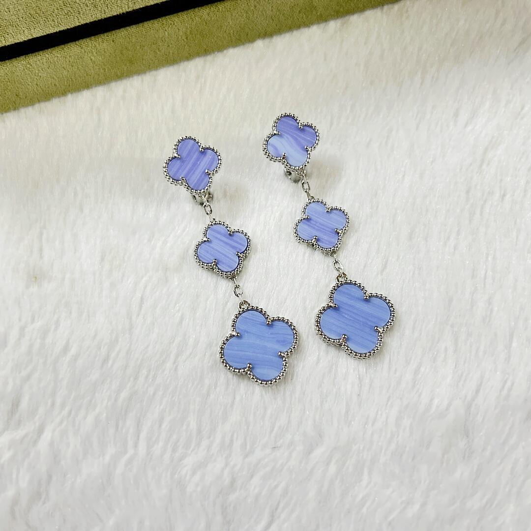 VCE037 VCA Magic Alhambra stud earring clip 3 motifs - ccjewelryacc