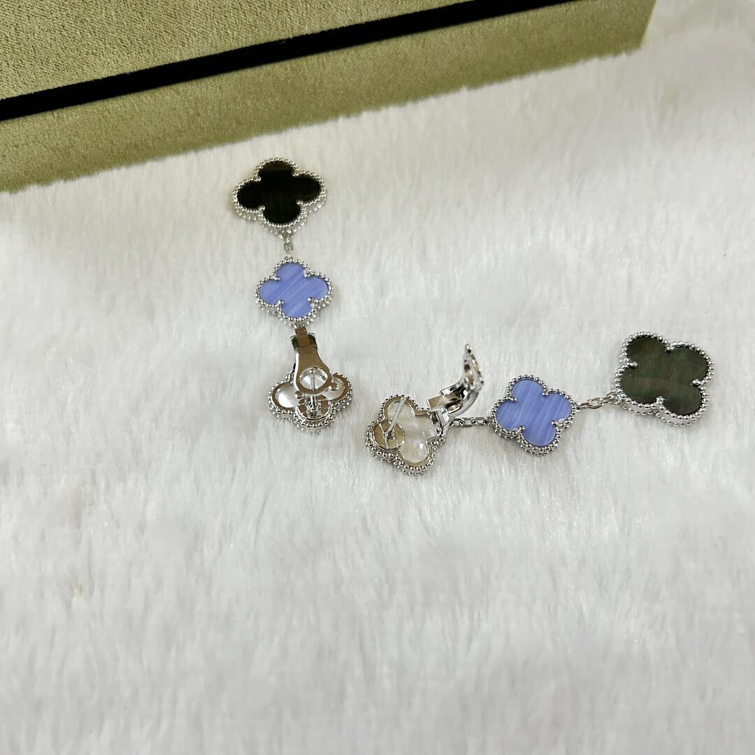 VCE036 VCA Magic Alhambra stud earring clip 3 motifs - ccjewelryacc