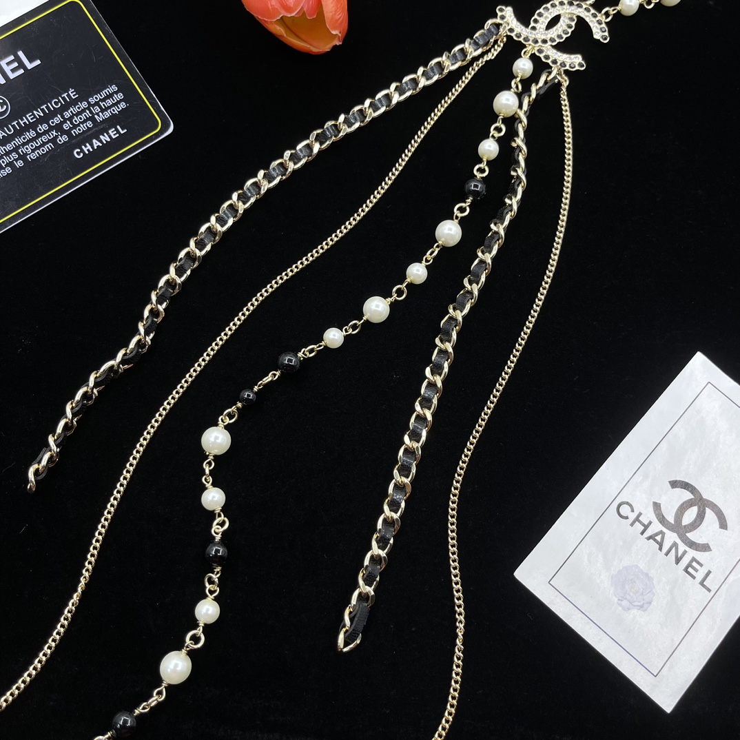 CCL347 CC tassels long chain sweather necklace - ccjewelryacc