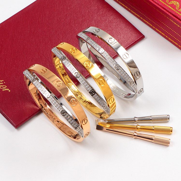 CTS037 Double circle with screwdriver Love bracelet - ccfashionjewelry
