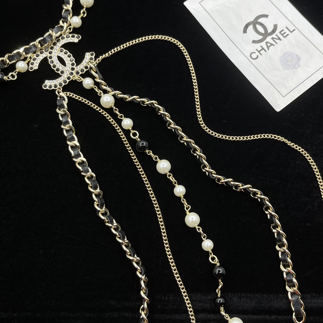 CCL347 CC tassels long chain sweather necklace - ccjewelryacc