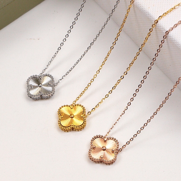VCN006 Four leaf clover vintage alhambra Pendant Necklace - ccfashionjewelry