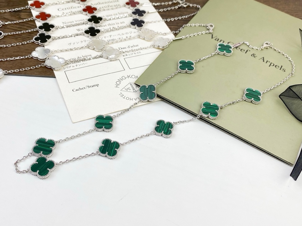 VCN075 Vintage Alhambra necklace 10 motifs - ccjewelryacc