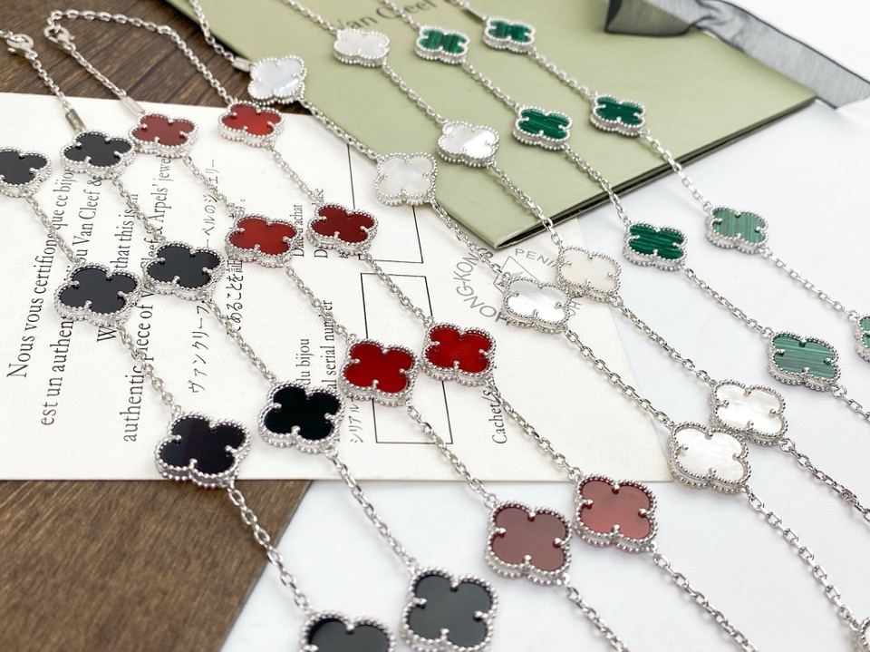 VCN075 Vintage Alhambra necklace 10 motifs - ccjewelryacc