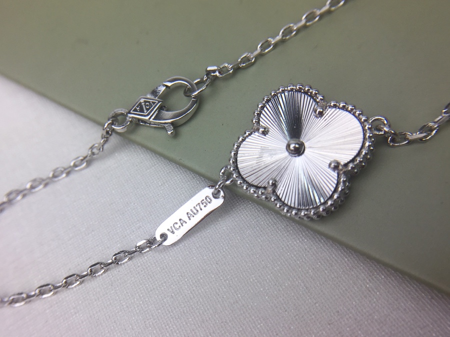 VCN026  VCA 10 motif vintage alhambra long necklace - ccjewelryacc