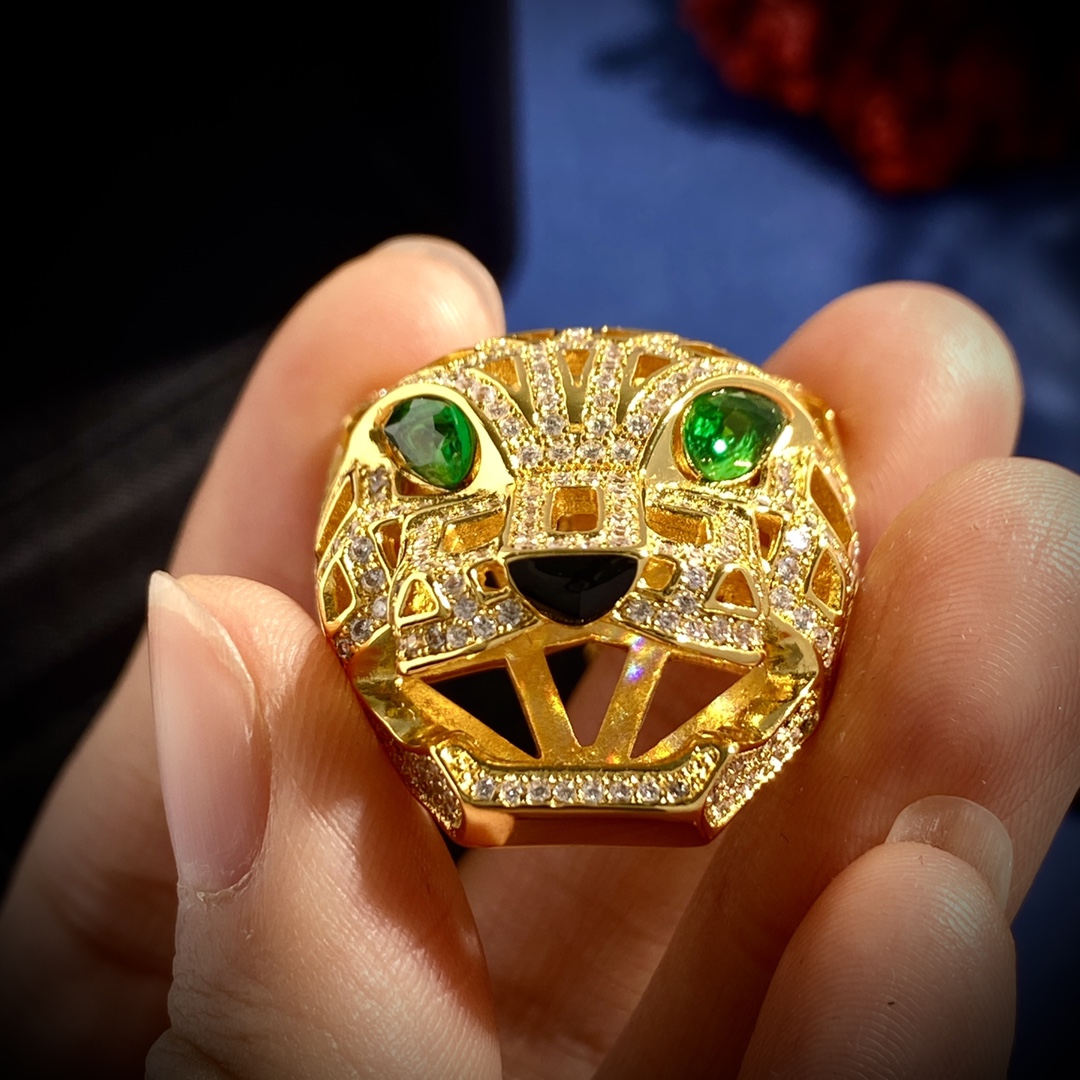 CTN011 Leopard Panthere de pendant long necklace with diamond - ccjewelryacc