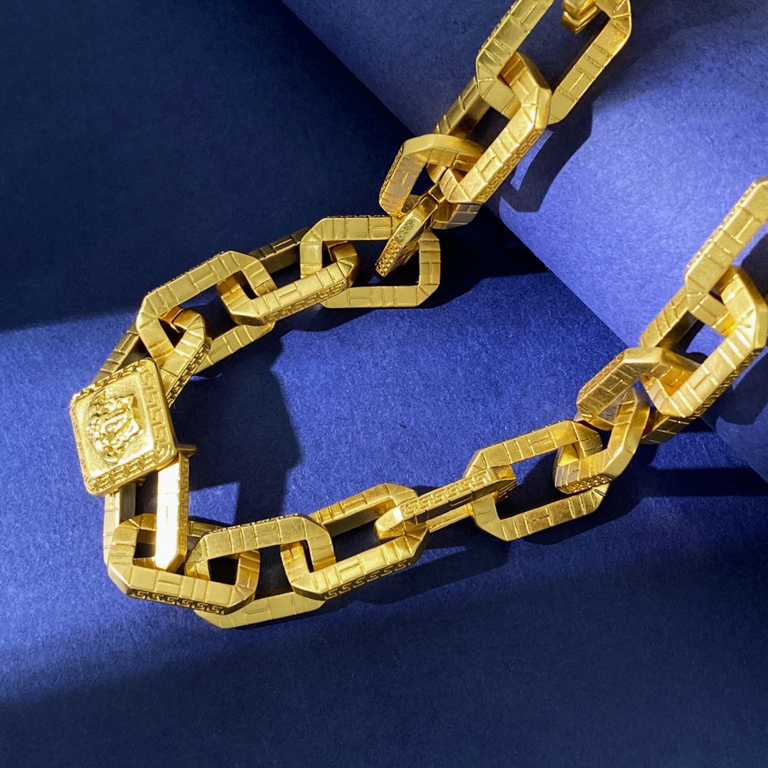 VSN019 Medusa chunky chain necklace for men - ccjewelryacc