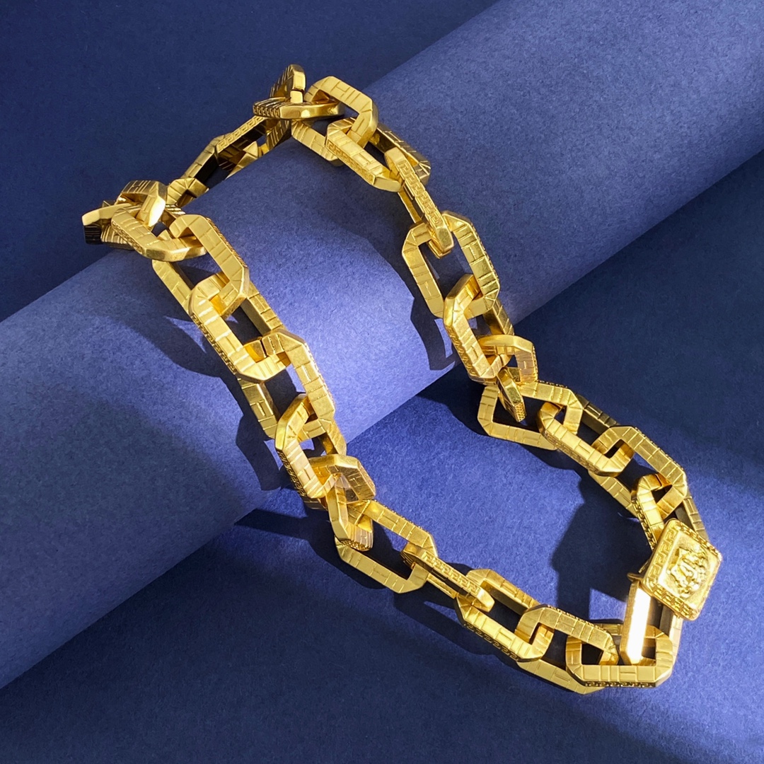 VSN019 Medusa chunky chain necklace for men - ccjewelryacc